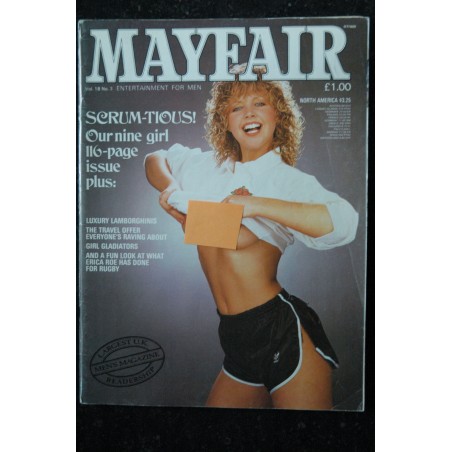 MAYFAIR UK Vol 18 N° 03 JANET PORTER POLLYANNA PATTERSON LESLEY MITCHELL