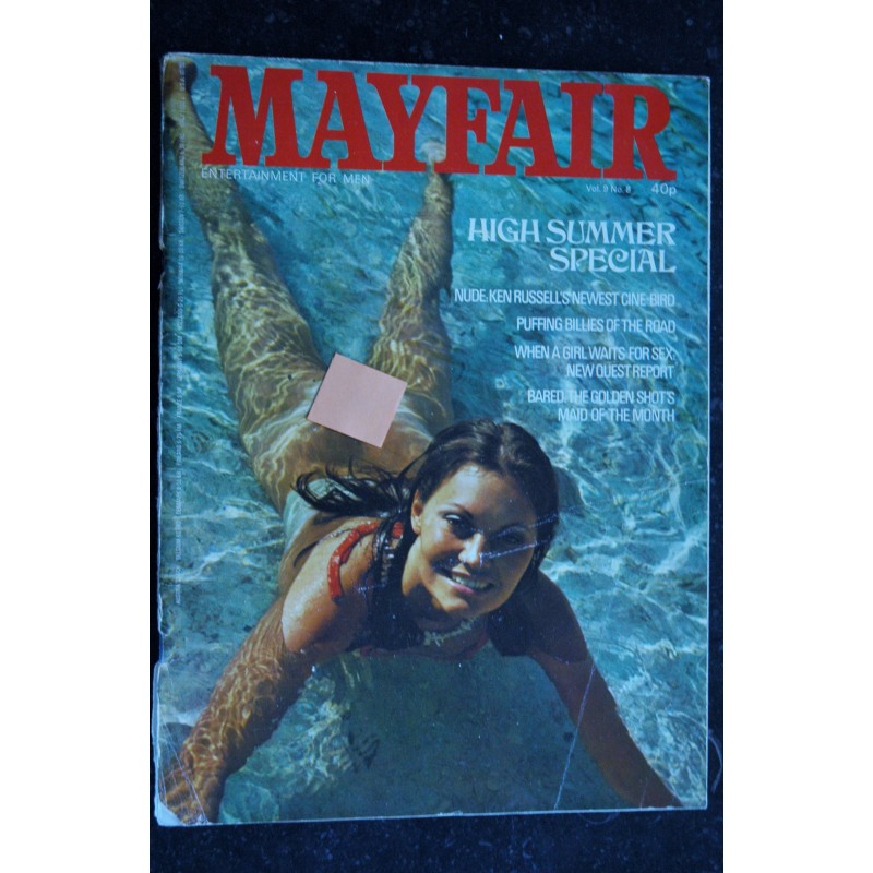 MAYFAIR UK Vol 09 N° 08 JEANNIE COLLINS EVE MALLORY BELINDA ARKWRIGHT LESLEY MUNDAY