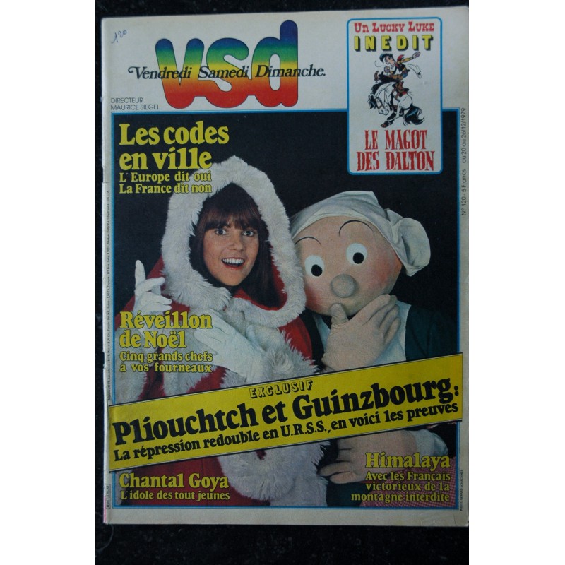 VSD 120 Décembre 1979 Chantal Goya Lucky Luke Réveillon de Noël