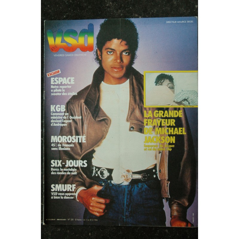 VSD 383 Février 1984 Cover Michael Jackson - La Grande frayeur