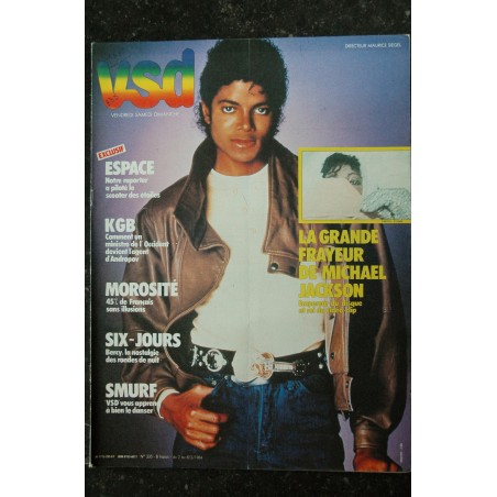 VSD 383 Février 1984 Cover Michael Jackson - La Grande frayeur
