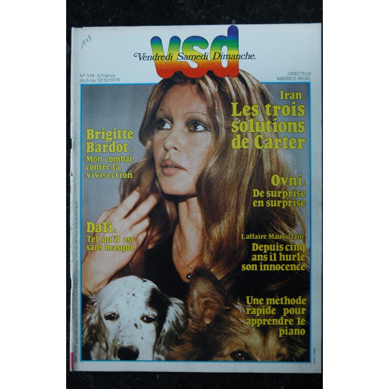 VSD 118 Décembre 1979 Cover Brigitte Bardot Dali