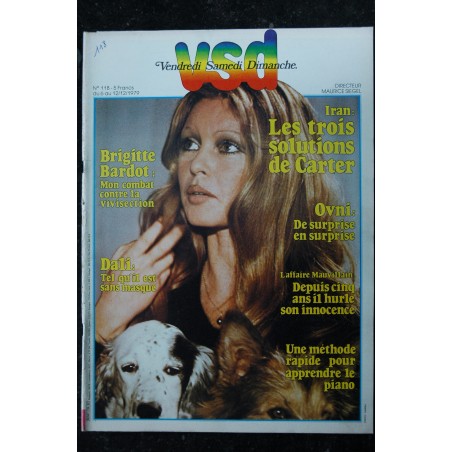 VSD 118 Décembre 1979 Cover Brigitte Bardot Dali