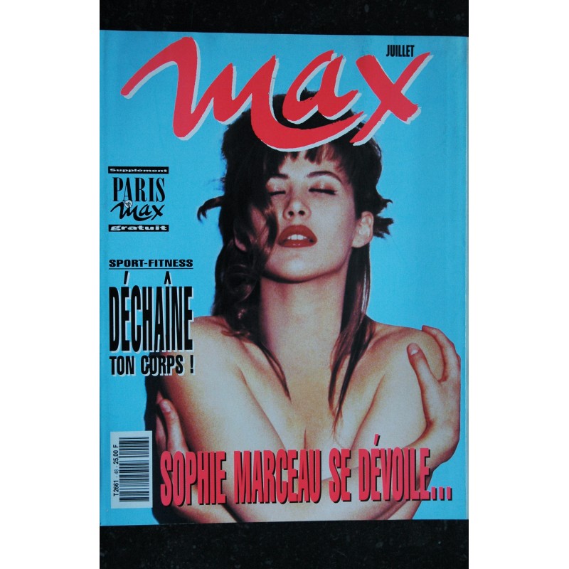 MAX 048 Juillet 1993 Cover SOPHIE MARCEAU + Poster