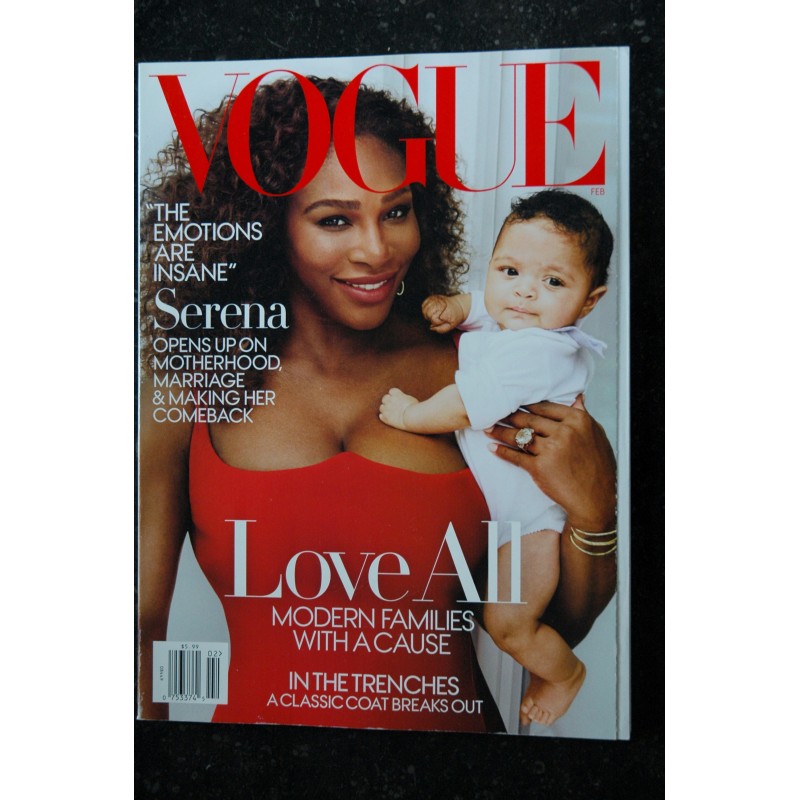 VOGUE Uk February 2018 - Cover Quenn Serena Williams - The Emotions are insane - Love All