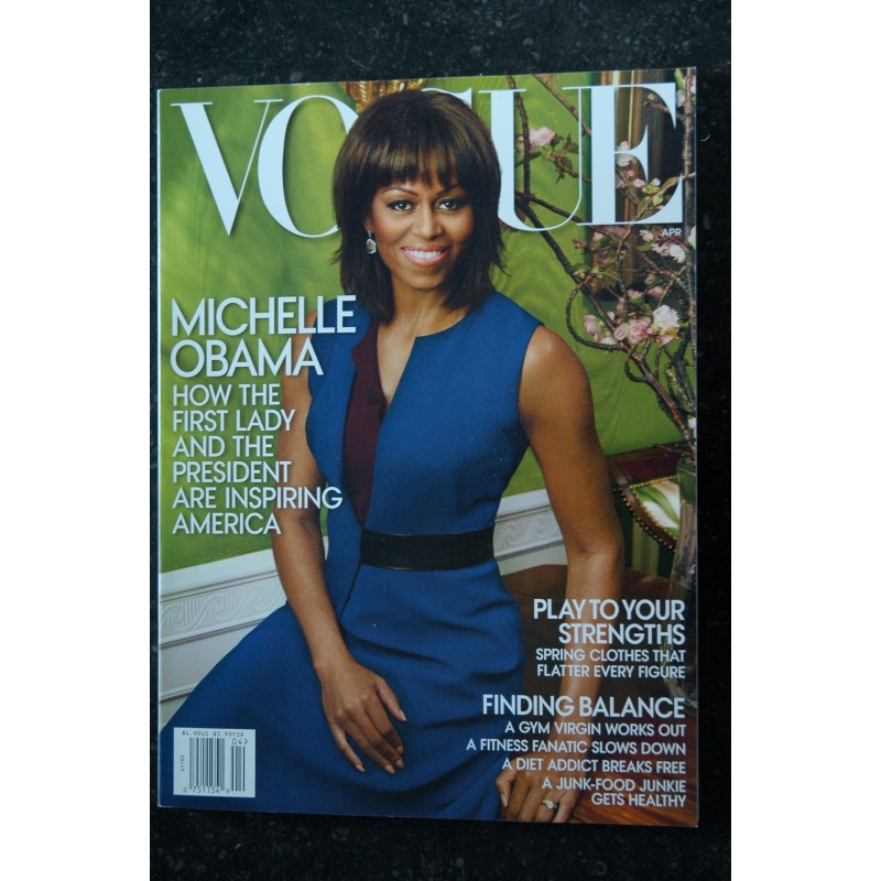 VOGUE Uk April 2013 - Cover Michelle Obama - How the firts lady and the president are inspiring America