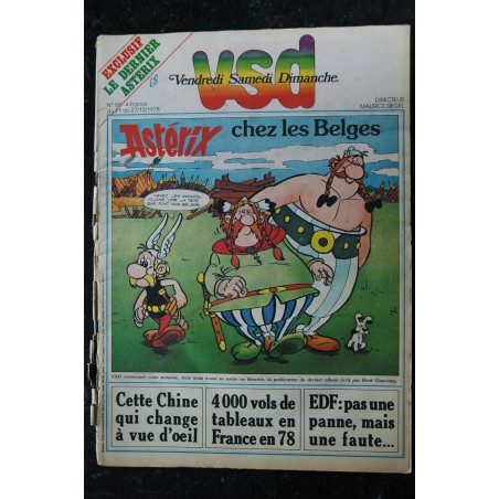 VSD 68 Décembre 1987 Couverture Uderzo Astérix Chez les belges