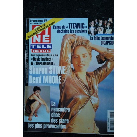 CINE TELE REVUE 1998 13 26 mars Cover Sharon Stone Demi Moore Leonardo Dicaprio Titanic