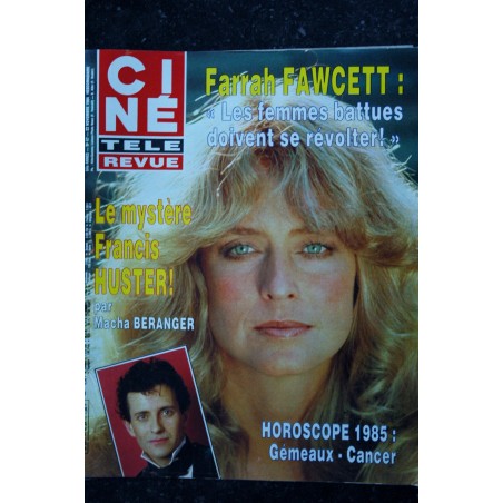 CINE REVUE 1984 22 novembre Cover Farrah Fawcett - Francis Huster