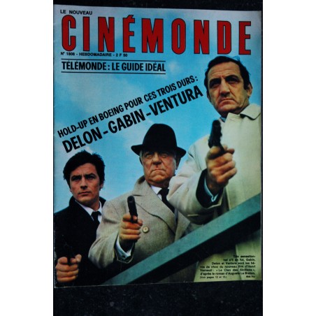Cinémonde n° 1808 4 novembre 1969 Alain Delon Jean Gabin Lino Ventura