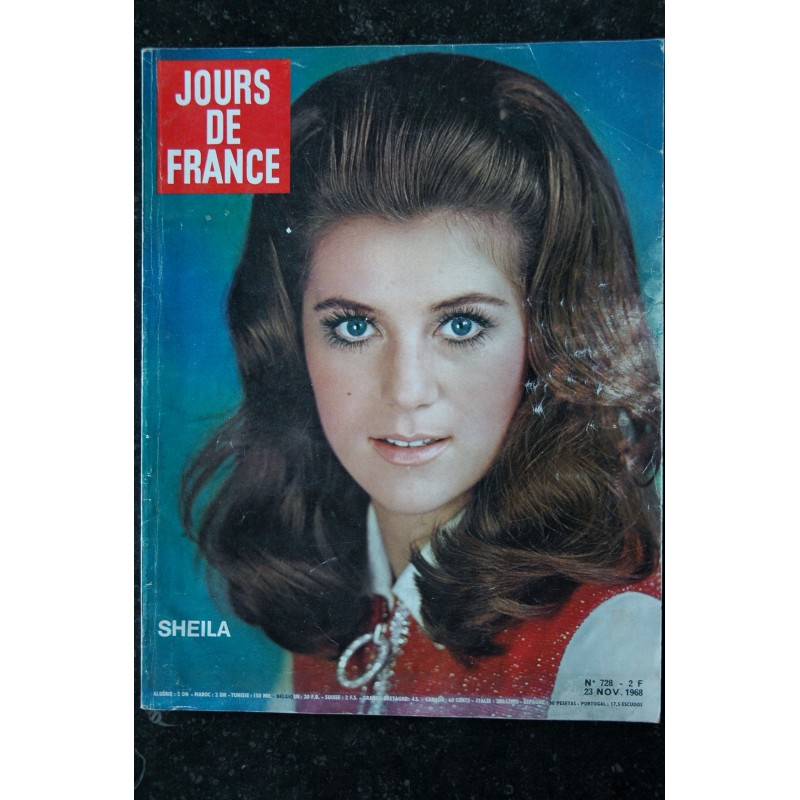 JOURS DE FRANCE 728 23 novembre 1968 Cover Sheila
