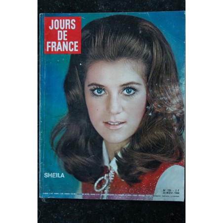 JOURS DE FRANCE 728 23 novembre 1968 Cover Sheila
