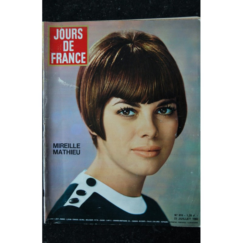 JOURS DE FRANCE 610 23 juillet 1966 Cover Mireille Mathieu
