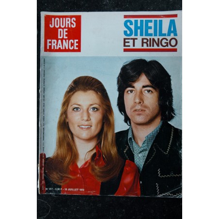JOURS DE FRANCE 917 18 juillet 1972 Cover Sheila et Ringo