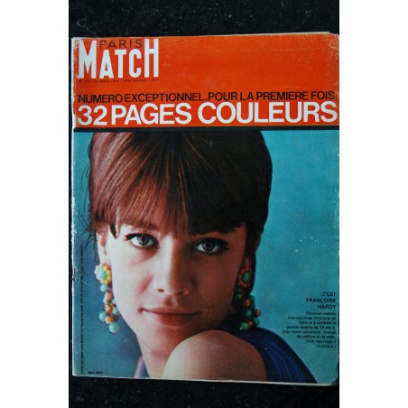 PARIS MATCH N° 729 30 mars 1963 Cover Fançoise Hardy N° Exceptionnel 32 pages couleurs - Première fois