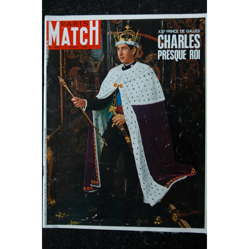 PARIS MATCH N° 1052 5 Juillet 1969 Charles presque Roi - XXIe Prince de Galles