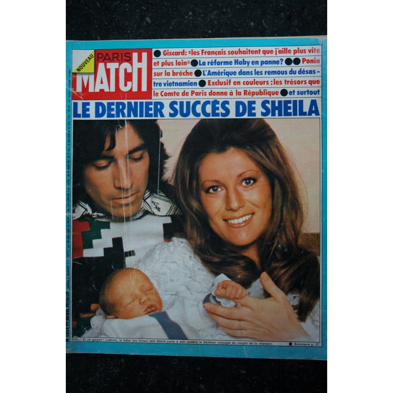 PARIS MATCH N° 1351 19 avril 1975 Le dernier succès de Sheila