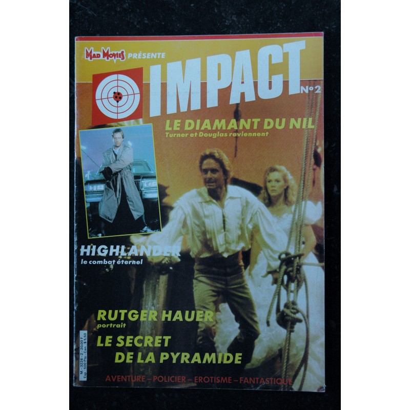 MAD MOVIES IMPACT 2 AVRIL 1986 CHARLES BRONSON Le diamant du Nil Highlander Le secret de la Pyramide