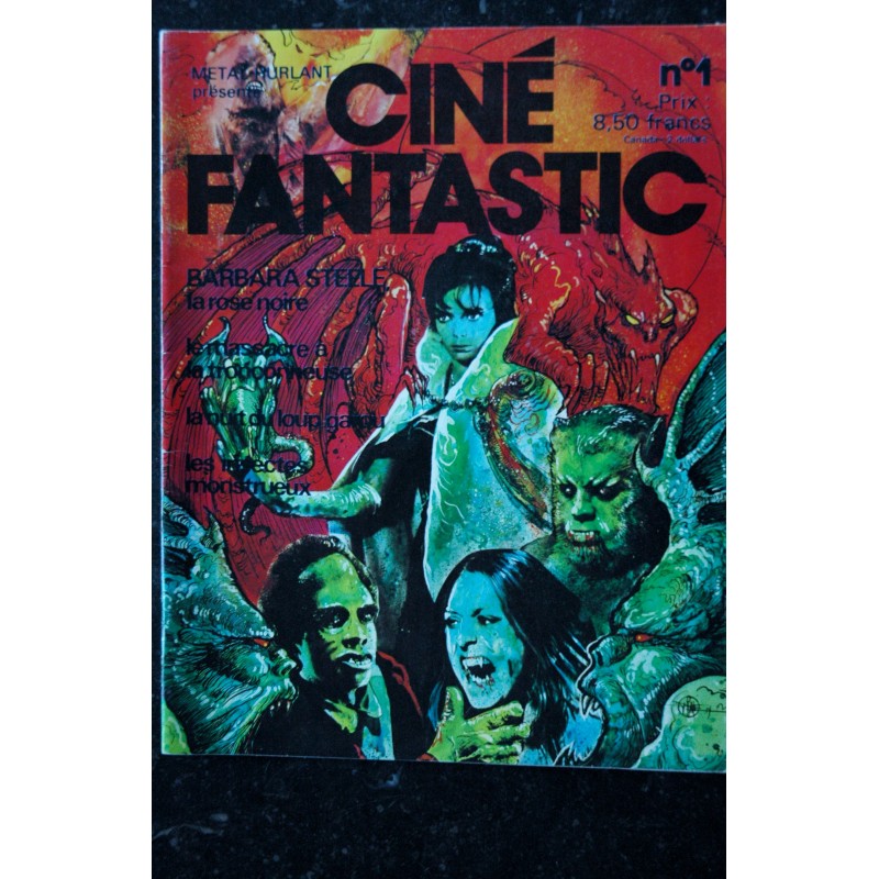 METAL HURLANT 001 MAI 1977 CINE FANTASTIC BARBARA STEELE TOBE HOOPER BARBARA STEELE