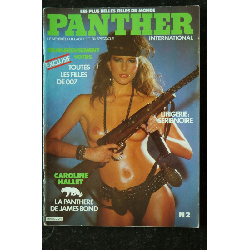 PANTHER International N° 2 Caroline HALLET  Toutes les filles de 007  Lingerie : Série noire