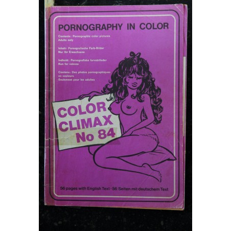 Color Climax N°  84 - 1975 - Vintage Roman Photo en images  Adultes