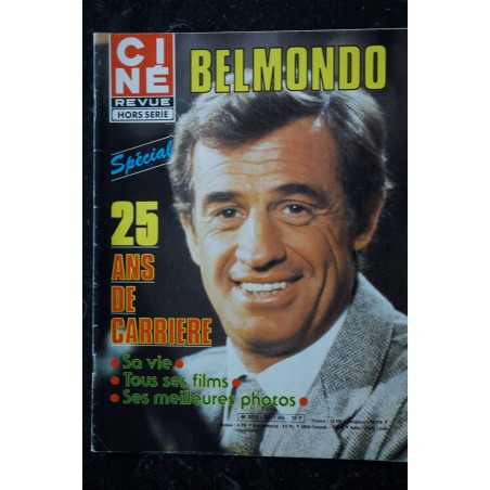 CINE REVUE HS 1982 n° 43  Jean-Paul BELMONDO 25 ans de Carrière  - 68 pages