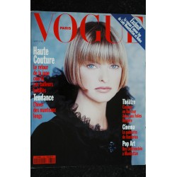 VOGUE 739 septembre 1993 Lear Arias Folies Bergere Haute couture + supplément special accessoires Pop Art