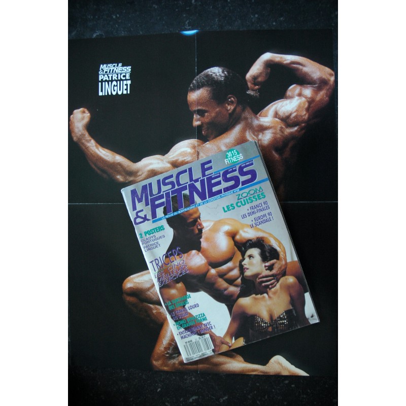 Muscle & Fitness n° 32 Juin 1990 Momo Benazizza + Posters Gladys Portugues Patrice Linguet