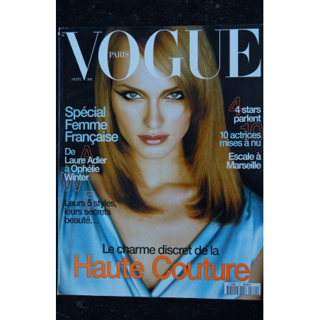 VOGUE 770 Septembre 1996 Spécial Femme Française De Laure Adler à Ophélie Winter - Haute Couture Le charme discret