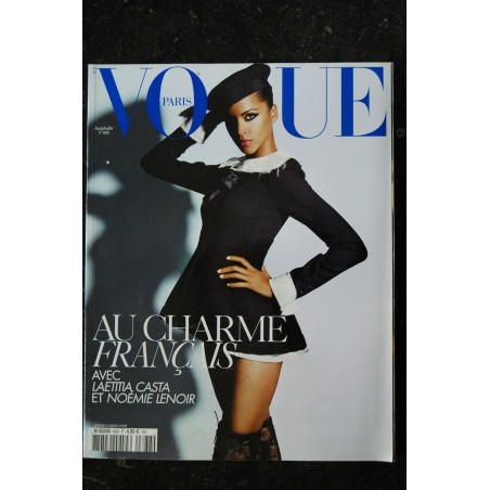 VOGUE 888  Juin 2008 CHARME FRANCAIS SEXY LAETITIA CASTA NOEMIE LENOIR FARIDA KHELFA AVEDON