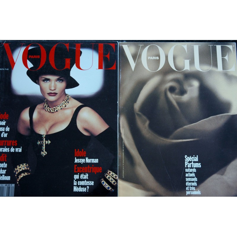 VOGUE 731 Novembre 1992 Jessye Norman Fourrures La comtesse Méduse + Supplément Spécial parfums