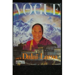 VOGUE 732 Décembre 1992 Collector par le Dalaï-Lama + Supplément Noël