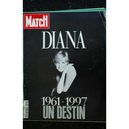 PARIS MATCH N° 2520  11 septembre 1997  DIANA 1961 - 1997  Un Destin   Cover + 56 pages