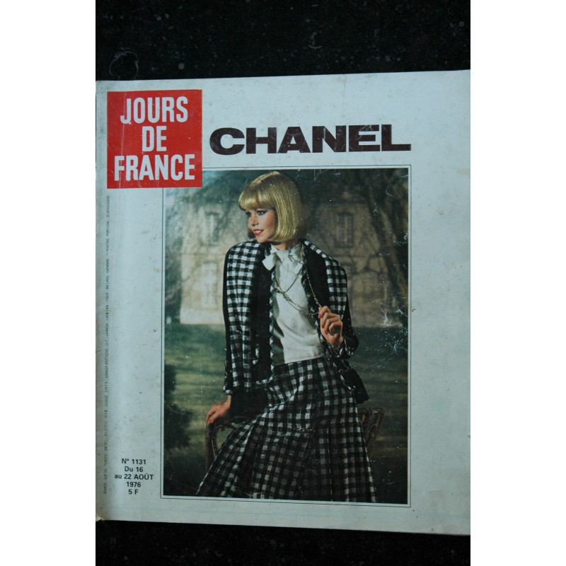 JOURS DE FRANCE 1131 Aout 1976 Mode Chanel