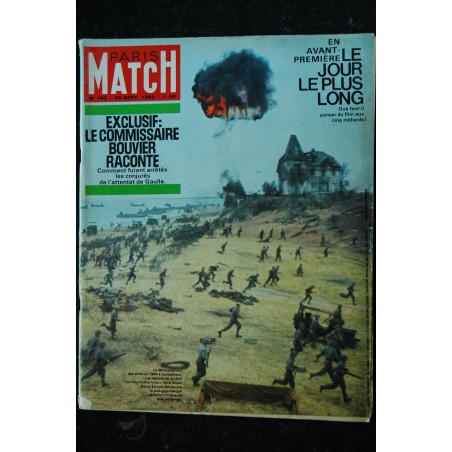 PARIS MATCH N° 703 - 29 septembre 1962 - Le jour le plus long - En Avant-première