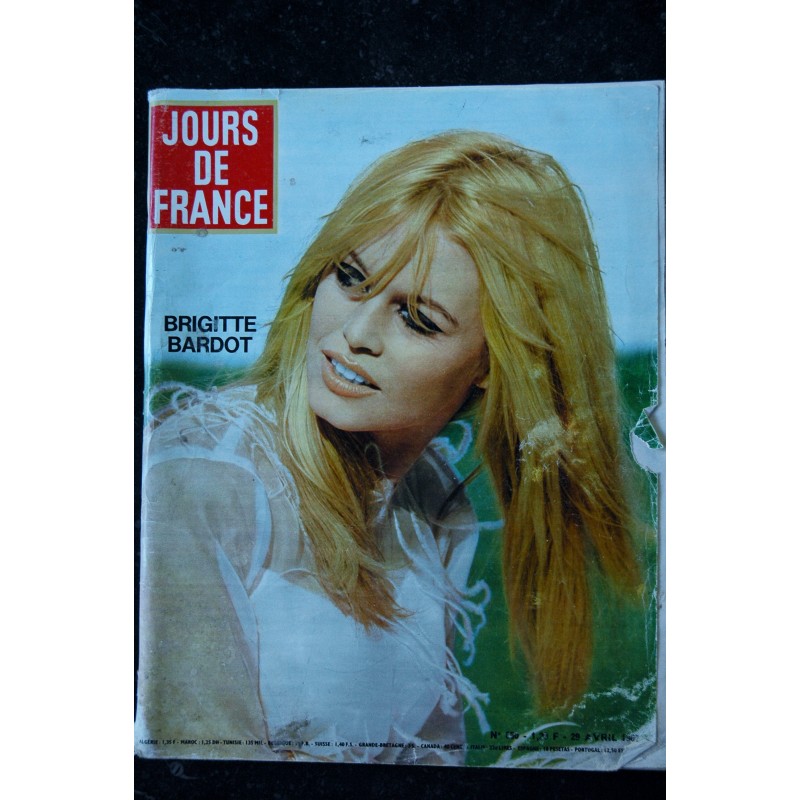 JOURS DE FRANCE 650 29 avril 1967 COVER BRIGITTE BARDOT