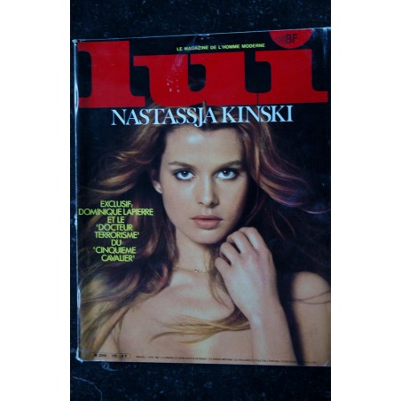 LUI 195 AVRIL 1980 COVER NASTASSJA KINSKI INTERVIEW ALEXANDRE SANGUINETTI DOMINIQUE LAPIERRE LANCIA DELTA HOVIV ASLAN