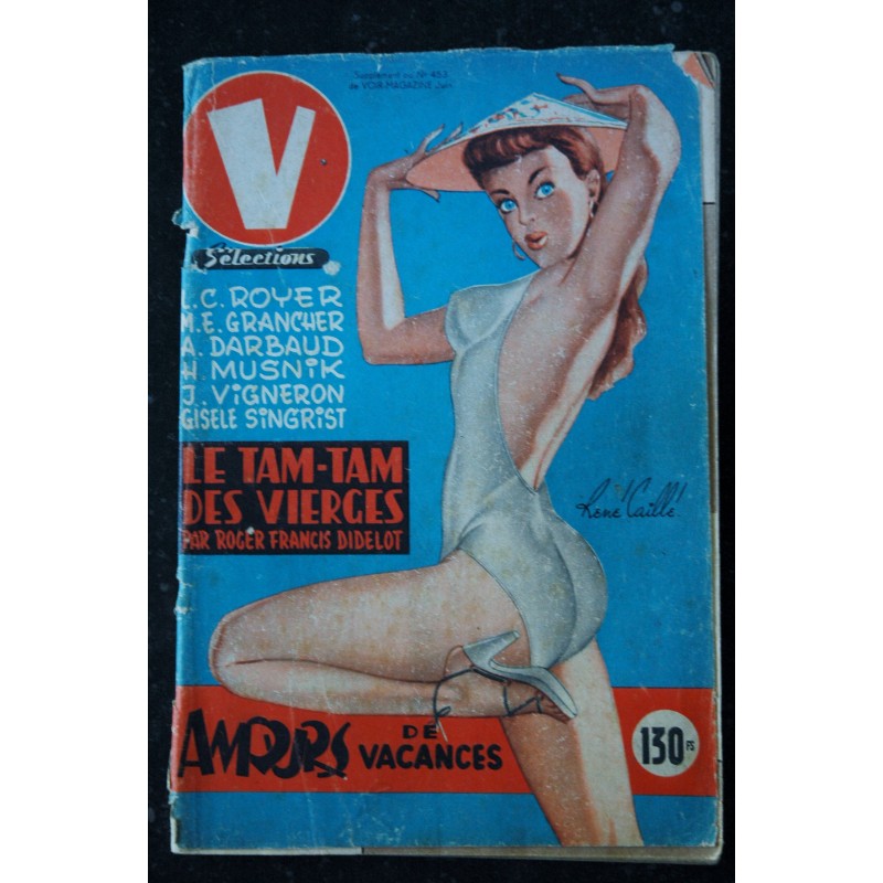 V magazine V 53 Sélections 1953 été  René CAILLE DARBAUD GRANCHER ROYER SINGRIST MUSNIK VIGNERON DIDELOT