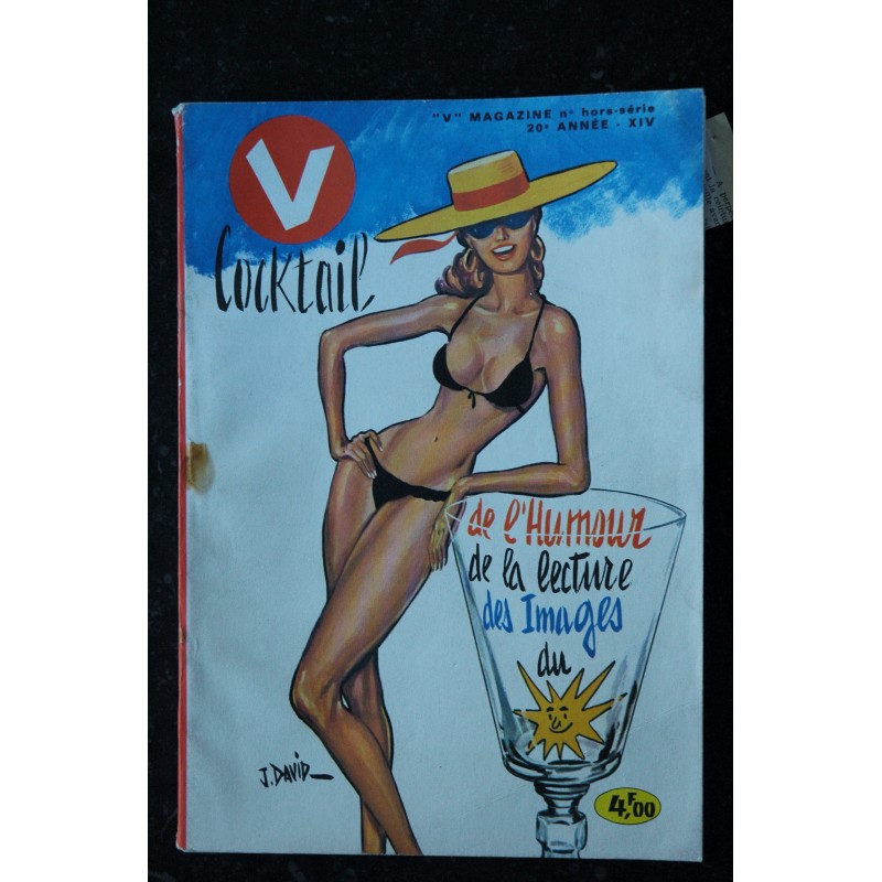 V Magazine V Cocktail XIV - 1964 -  Dessins J.David - Geaorges Pichard - René Caillé - Fortuné