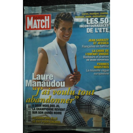 PARIS MATCH N° 3083 juin 2008 Laure Manaudou Femmes ministres