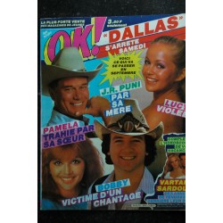OK ! âge tendre 38  DALLAS  J.R. PAMELA LUCY BOBBY VARTAN SARDOU Richard GERE Paul BELMONDO