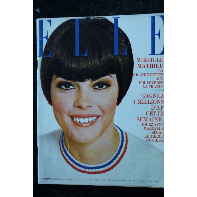 ELLE 1073 14 juillet 1966 Cover Mireille Mathieu