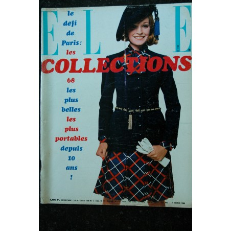 ELLE 1158 29 février 1968 Le défi de Paris Les Collections 68 - Mode
