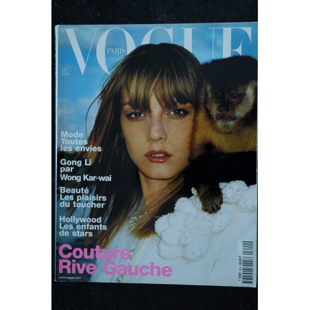 VOGUE 820 septembre 2001 Gong Li par Wong Kar-wai Couture Rive Gauche Beauté Les plaisrs du toucher - 356 pages