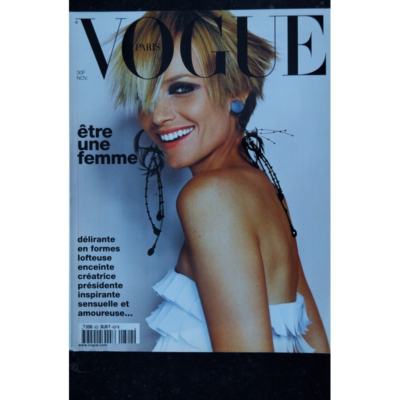 VOGUE 822 novembre 2001 Etre une femme