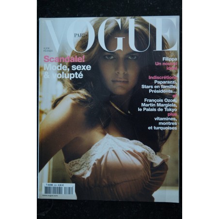 VOGUE 824 février 2002 Scandale ! Mode, sexe & volupté - Filippa Un nouvel idéal