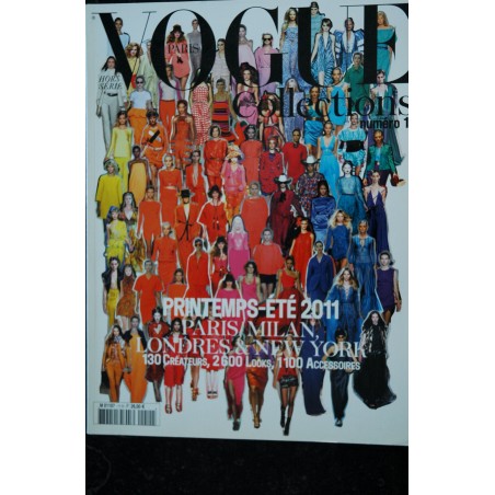 VOGUE COLLECTIONS Hors Série 11 PRINTEMPS ETE 2011 130 CREATEURS 2600 LOOKS 1100 ACCESSOIRE - 348 pages