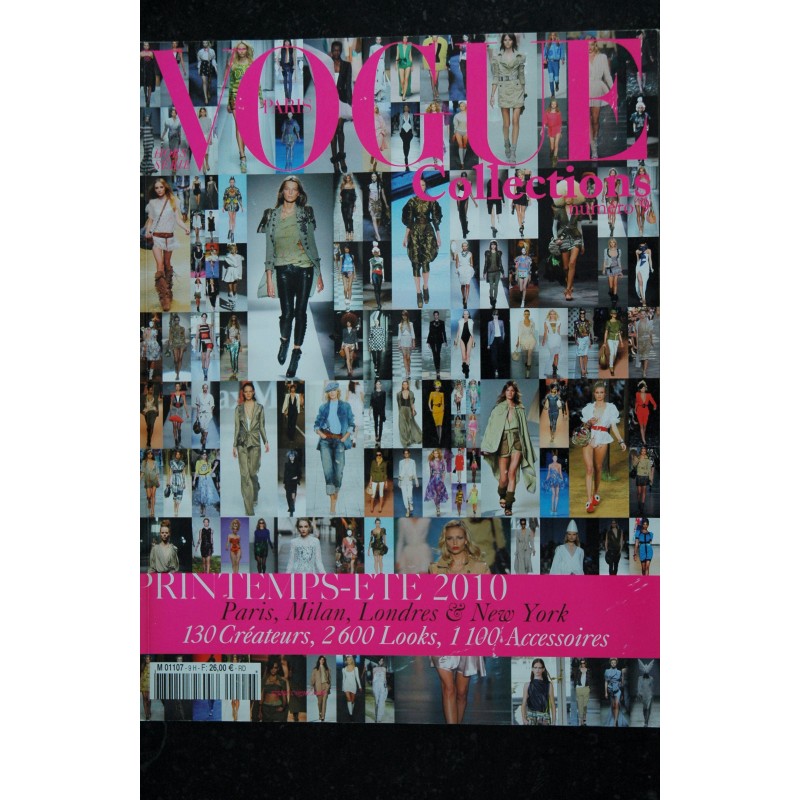VOGUE COLLECTIONS Hors Série 9 Printemps Eté 2010 130 Créateurs 2600 Looks 1100 Accessoires - 348 pages