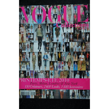 VOGUE COLLECTIONS Hors Série 9 Printemps Eté 2010 130 Créateurs 2600 Looks 1100 Accessoires - 348 pages