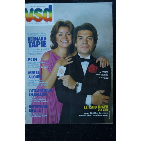 VSD 369 septembre 1984 COVER Bernard Tapie et Dominique